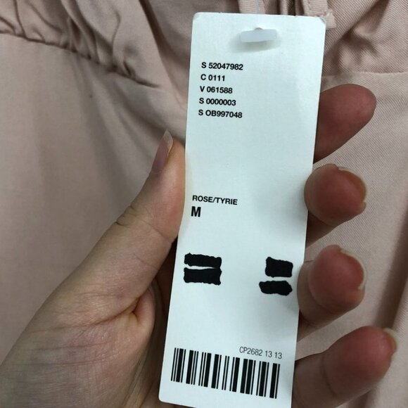 NWT Urban Outfitters UO Cassia Puff sleeve crop top shirred back in Rose Pink Md - Picture 13 of 16